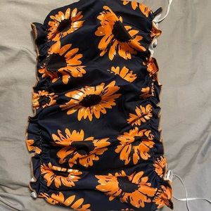 Sunflower tube top